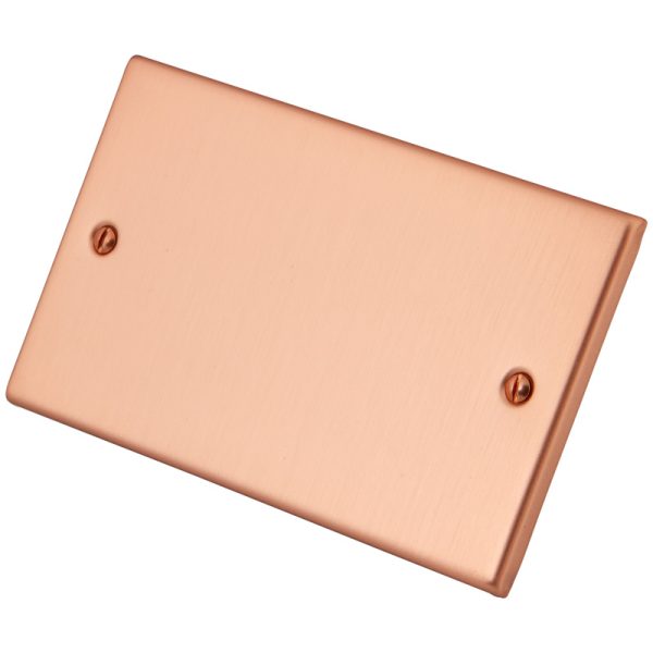 Copper 2 Gang Blank Plate 6102-031