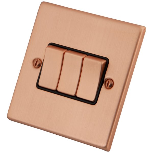 Copper 3 Gang 2 Way Switch 6102-004