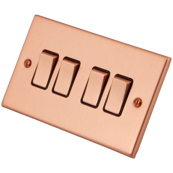 Copper 4 Gang 2 Way Switch 6102-005