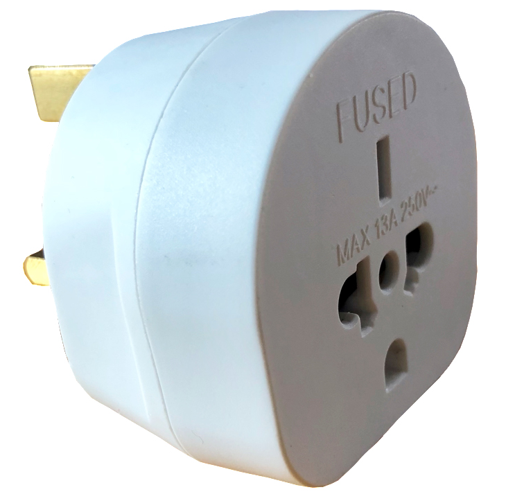 [2968/F] Lincoln 13A Flat Travel Adaptor (US/USA/CAN/AUS)