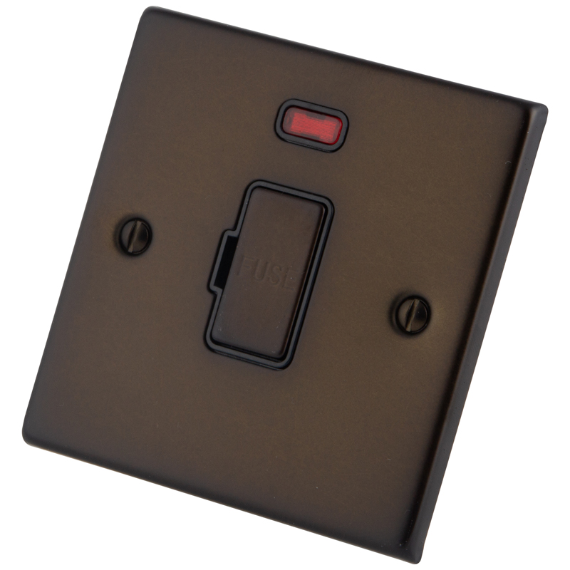 Dark Bronze 13A Unswitched Fused Spur Neon 6062-041