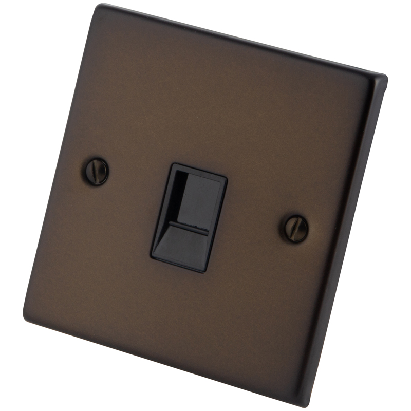 Dark Bronze 1 Gang CAT6 RJ45 Socket 6062-308