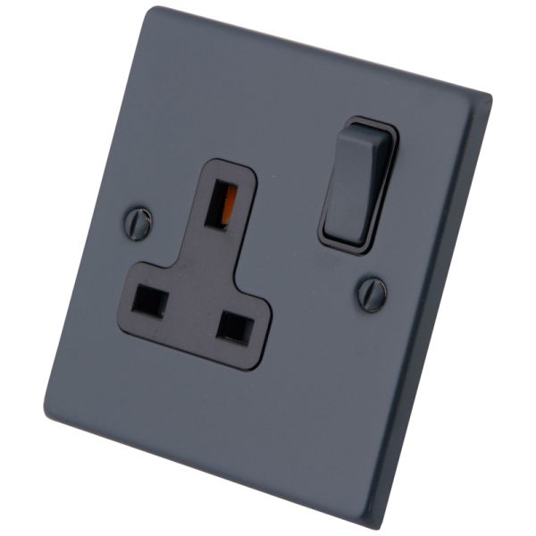 Granite Blue 1 Gang 13 Amp Switched Socket 6103-103