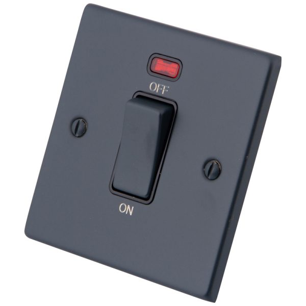 Granite Blue 1 G 45A Cooker Switch & Neon 6103-201