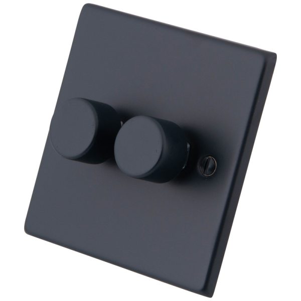 Granite Blue 2 Gang 2 Way 400W Dimmer 6103-022