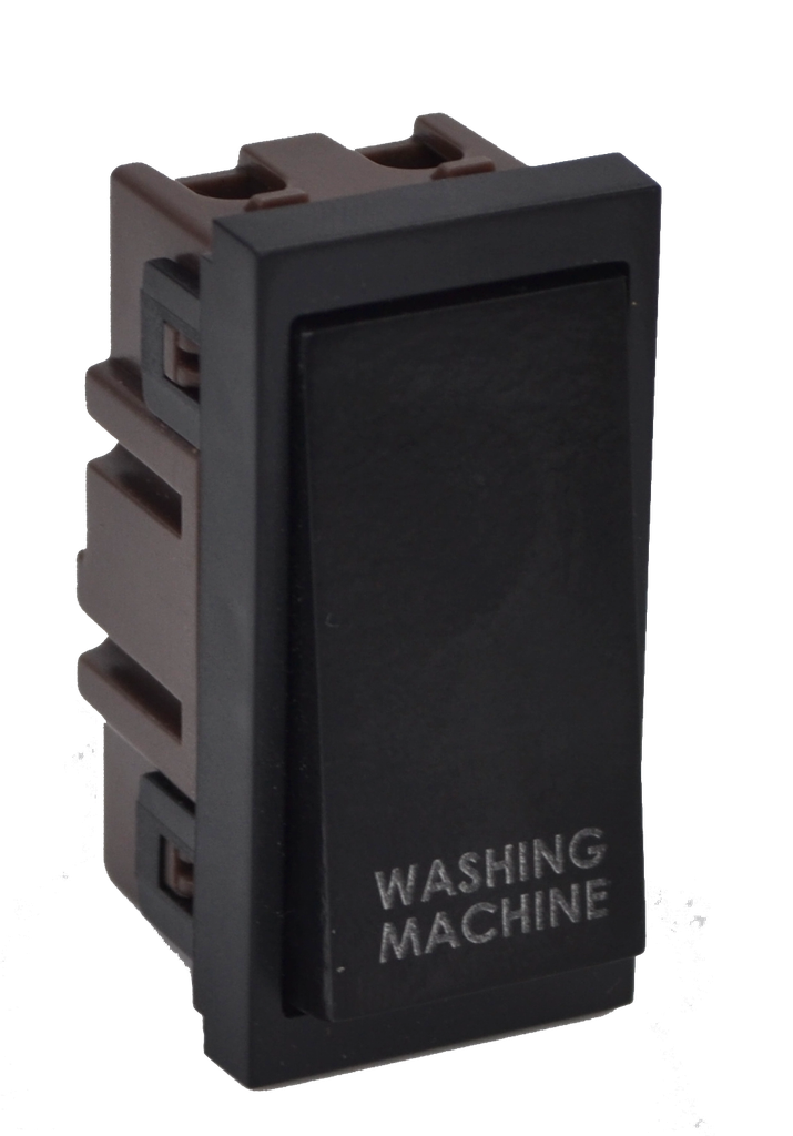 Lincoln 20 Amp Black Double Pole Module Insert - Washing Machine