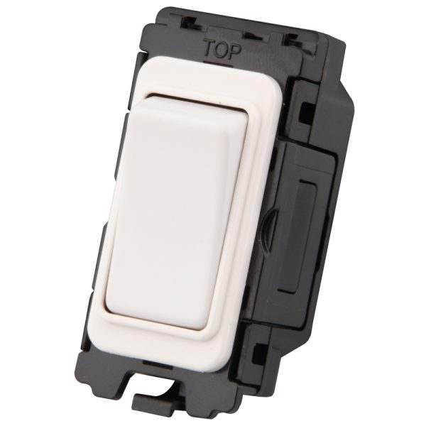 White 2 Way Grid Switch Module - 3110-002