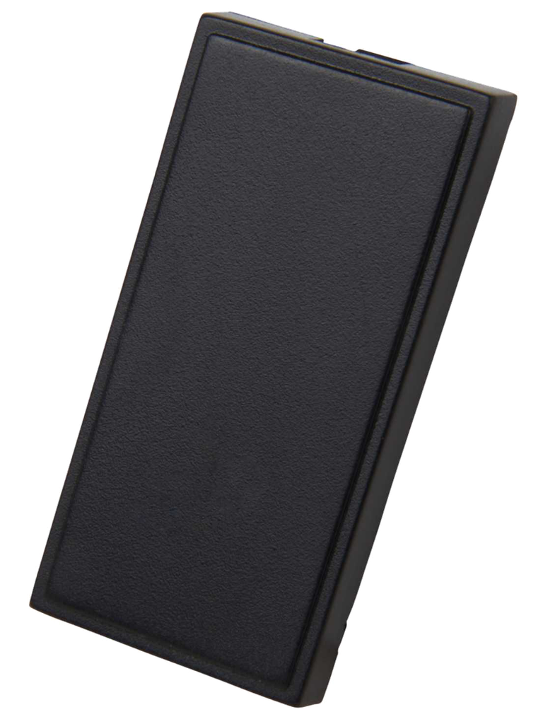 Lincoln 1/2 Module Black Blank - 24mmX49mm