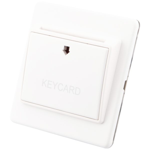 White Metal Key Card Switch 6511-013