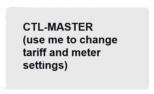 Emlite 50 Use Programming Card for CTL PJ Wales Card Meters