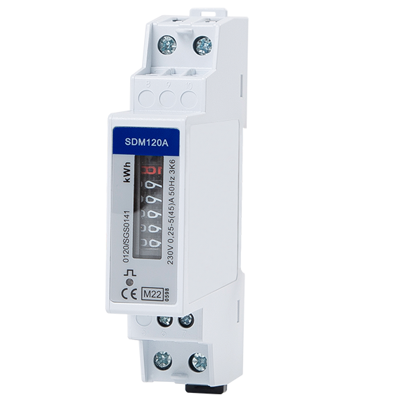 Eastron 45A Analogue Din Rail  kWh Meter SDM120A