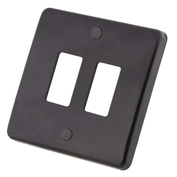 Iona Part M 1 Gang 2 Module Grid Plate