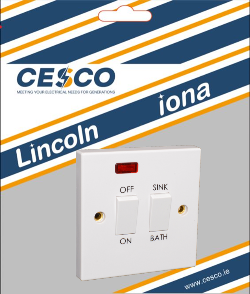 Lincoln Dual Immersion Switch c/w Neon - Pre Packed