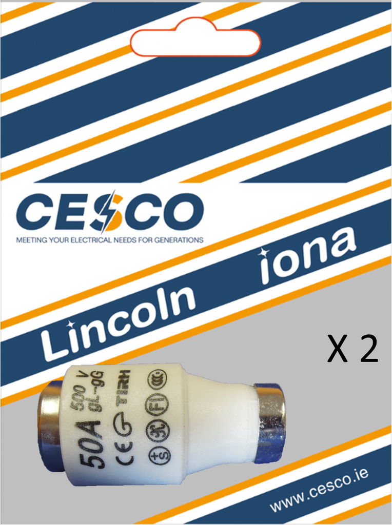 Cesco 50 Amp 2 Pack DZII Fuse Pre Packed