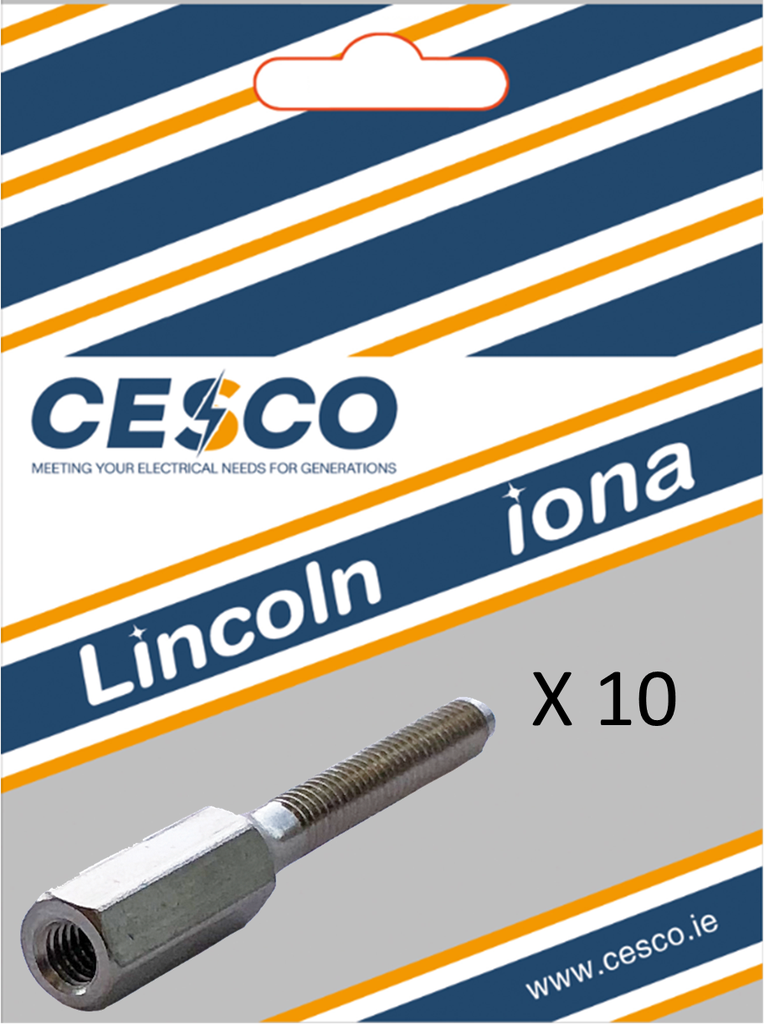 Cesco Extension Stud for Socket Screw - 10 Pk Pre Packed