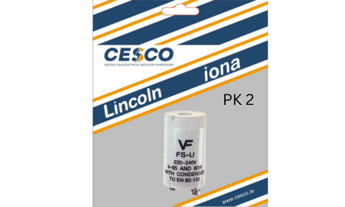 Cesco universal 4-65 watt Flourescent starters 2 Pack