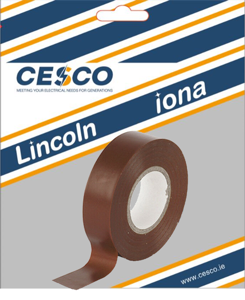 Lancaster 19mm X 20 Metre Brown Insulating Tape Pre Packed