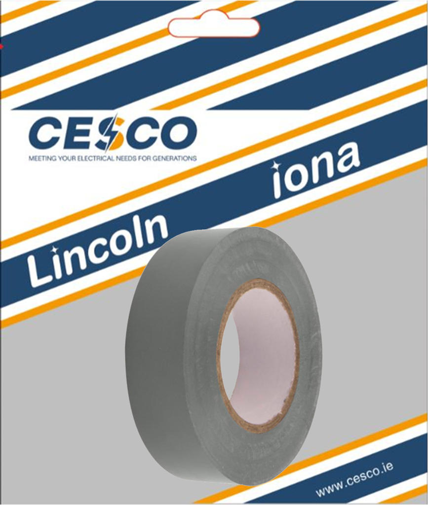 Lancaster 19mm X 20 Meter Grey Insulation Tape Pre Packed