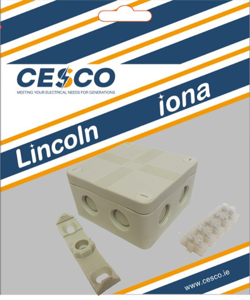 [PP/LTB90] Plymouth IP66 75X75mm 7 Entry Enclosure-PVC Pre Packed