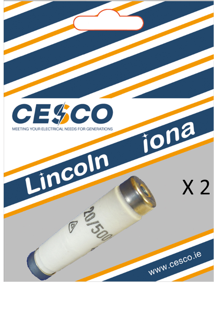 Cesco 20 Amp NDZ Fuse Pack of 2 Pre Packed