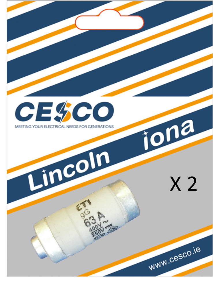 Cesco 50 Amp Neozed Fuse - 2 Pack Pre Packed