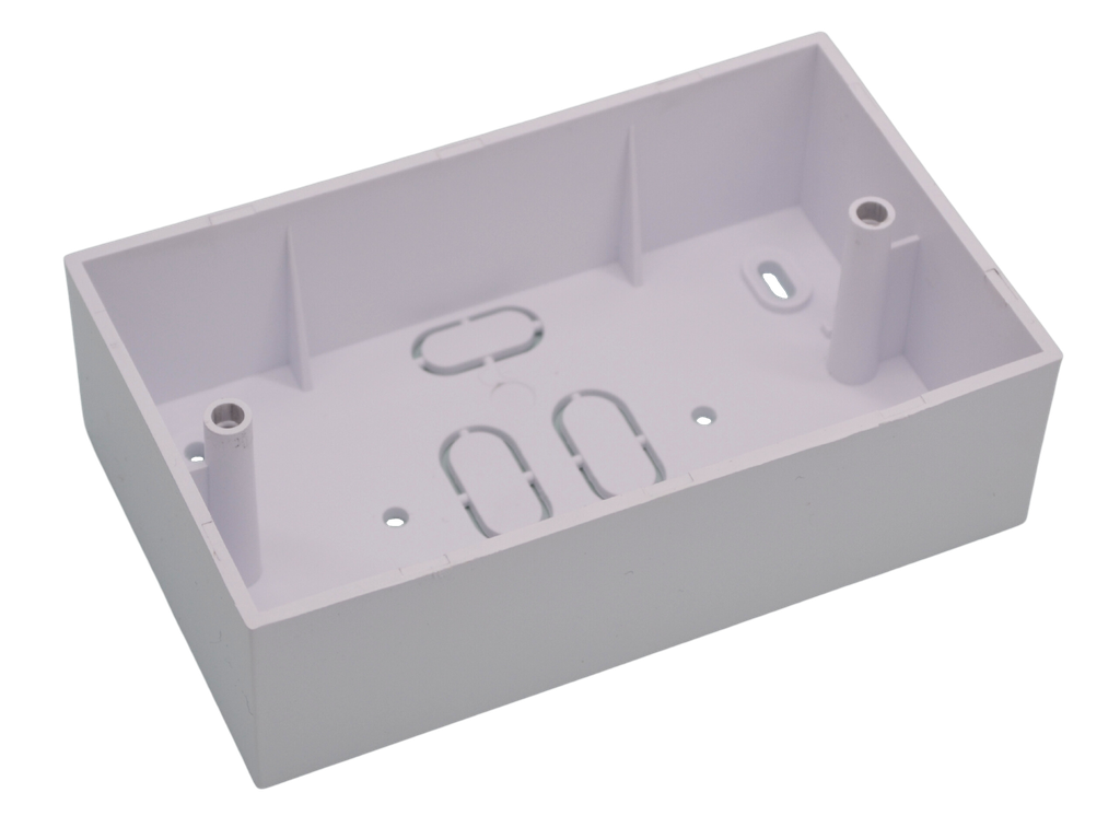 [SB247] Lincoln 2 Gang PVC 47mm Surface Box