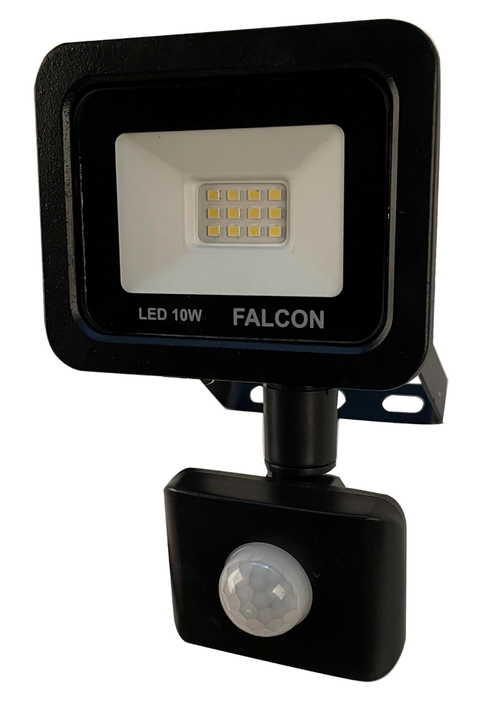 Falcon 10 Watt 940 Lumen LED Floodlght C/W P.I.R