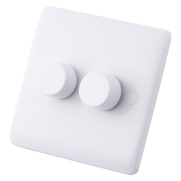 Iona 2 Gang 2 Way Dimmer Switch 400 watts