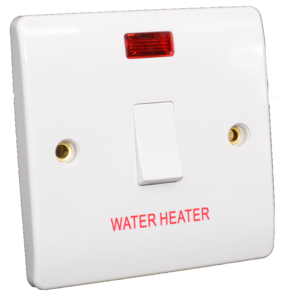 [SLS20L/WH] Iona 20 Amp D/P Switch +P.Light - Water Heater