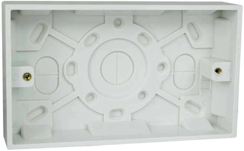 Linclon 2 Gang Bakelite 25mm Surface Socket Box