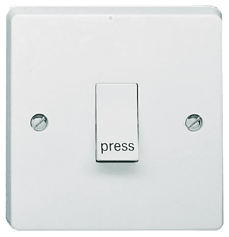 Lincoln 10 Amp 1 Gang Retractive Press Switch