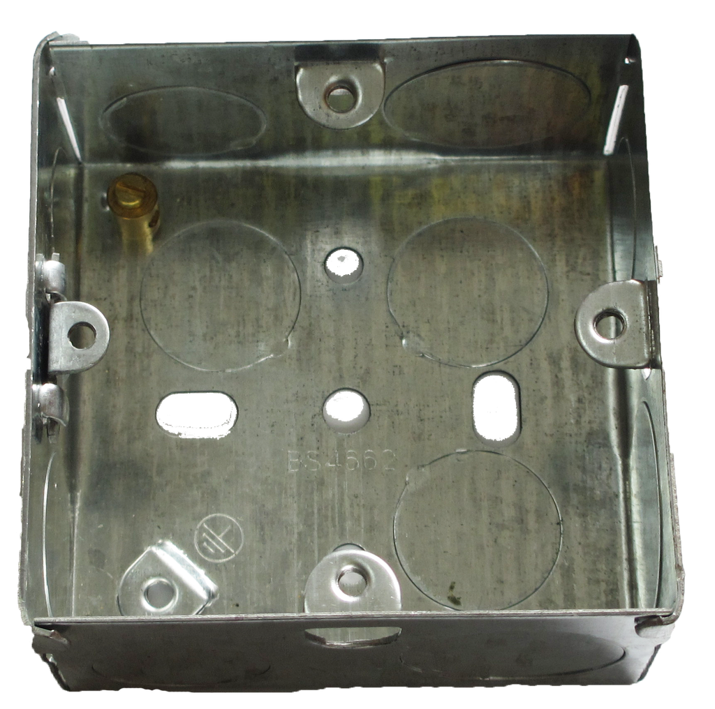 [TE15] Cesco 35mm 1 Gang Flush Metal Box