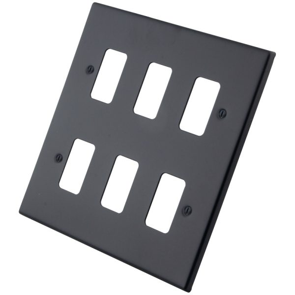 [MGBGRP6] Granite Blue 6 Gang Grid Plate 6103-354