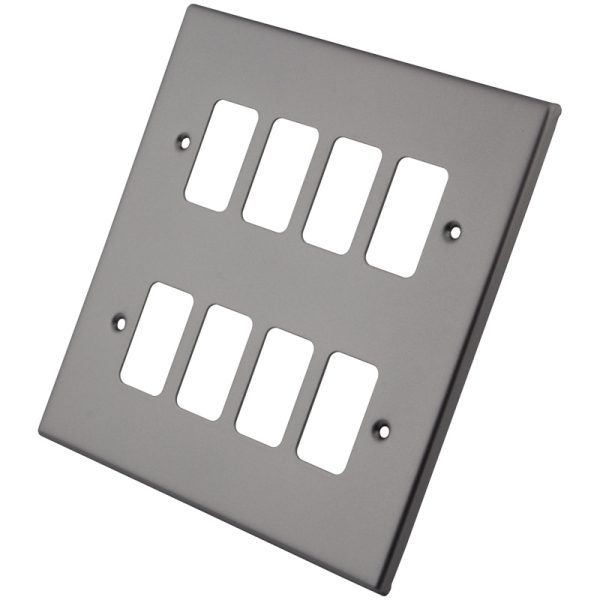[MGMGRP6] Gunmetal 6 Gang Grid Plate 6104-354