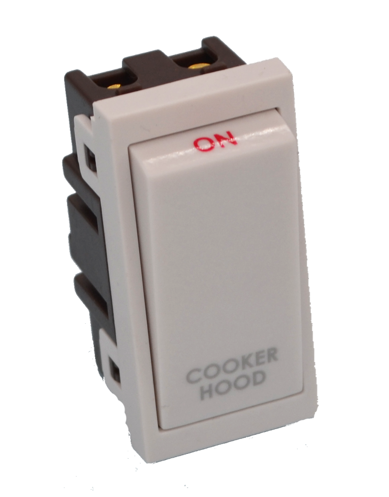 [MOD20] Lincoln 20 Amp White Double Pole Module Insert - Plain