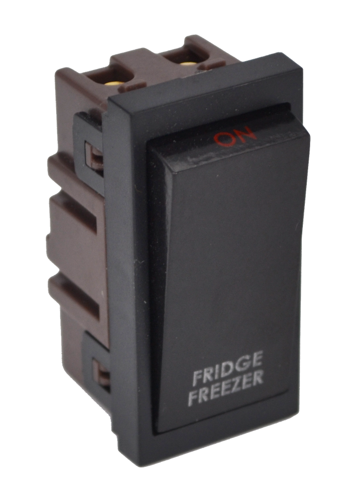 [MODBK20DW] Lincoln 20 Amp Black Double Pole Module Insert - Dish Washer