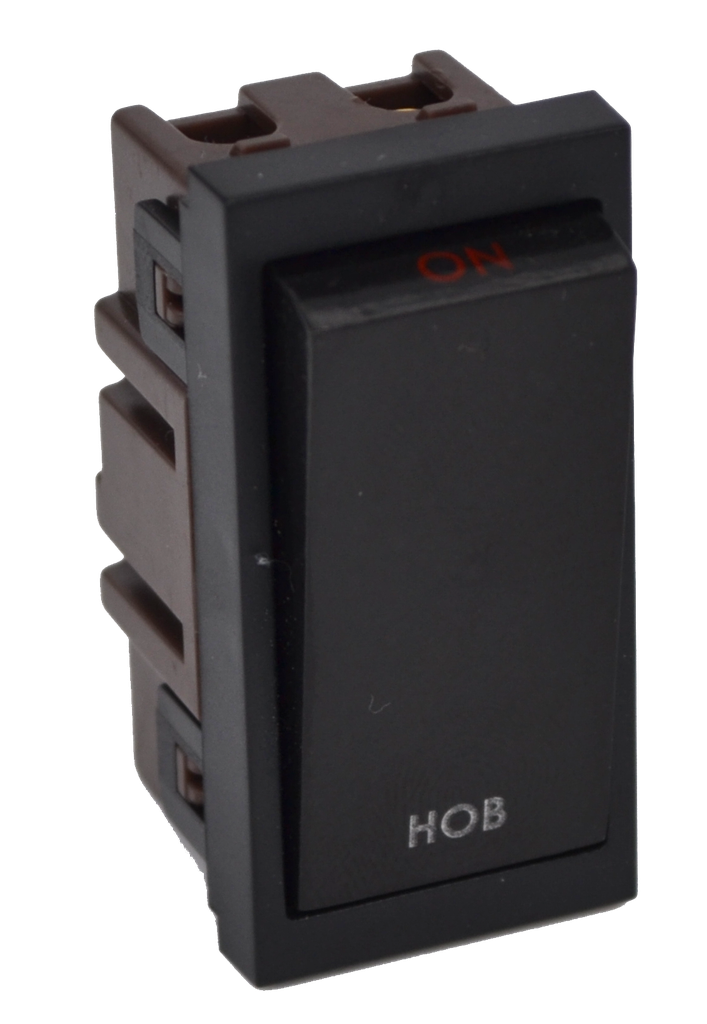 [MODBK20FF] Lincoln 20 Amp Black Double Pole Module Insert - Fridge Freezer