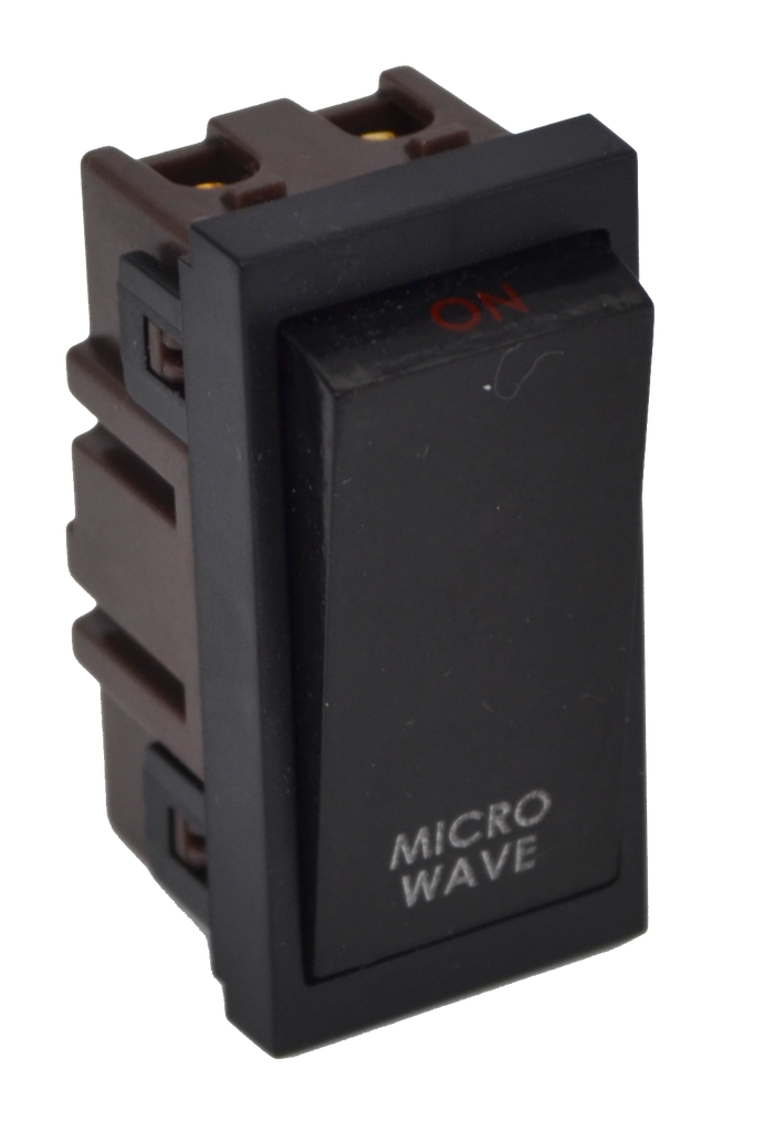 [MODBK20HOB] Lincoln 20 Amp Black Double Pole Module Insert - Hob