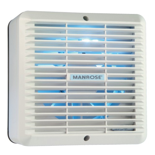 Manrose 6 Inch Wall Fan c/w Automatic Internal Shutter