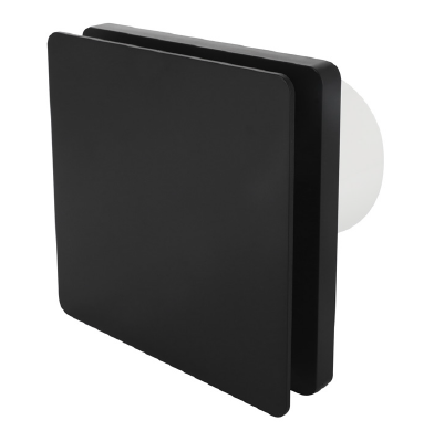 Manrose IPX4 4 Inch Black Tiled Timer Fan