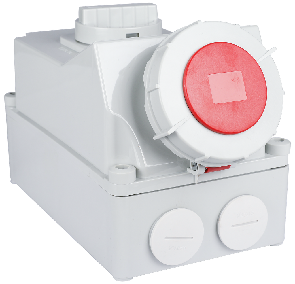 Ebasee CEE IP67 63A Combi Unit 5X63A 380V Red