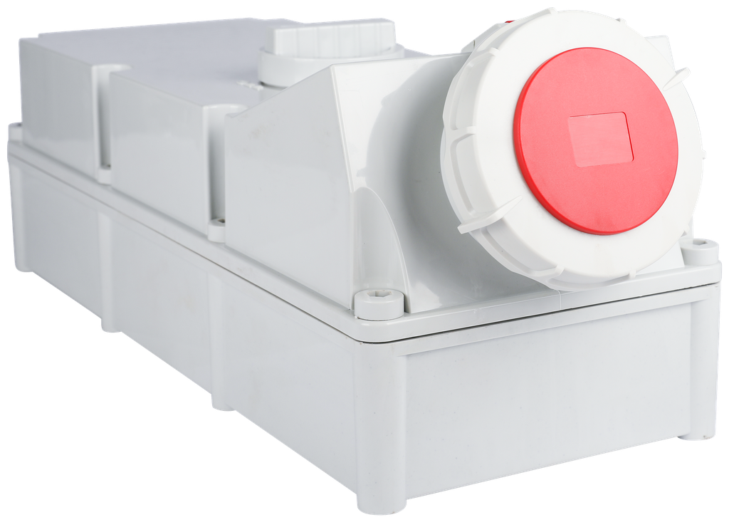 Ebasee CEE IP67 125A Combi Unit 5X125A 380V Red